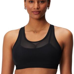✨Fabletics  Faye High Impact Sports Bra Black Size M